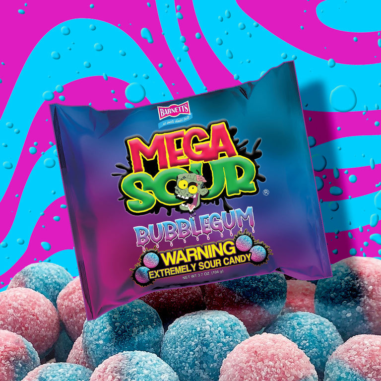 Mega Sour Candy Bubblegum (UK)