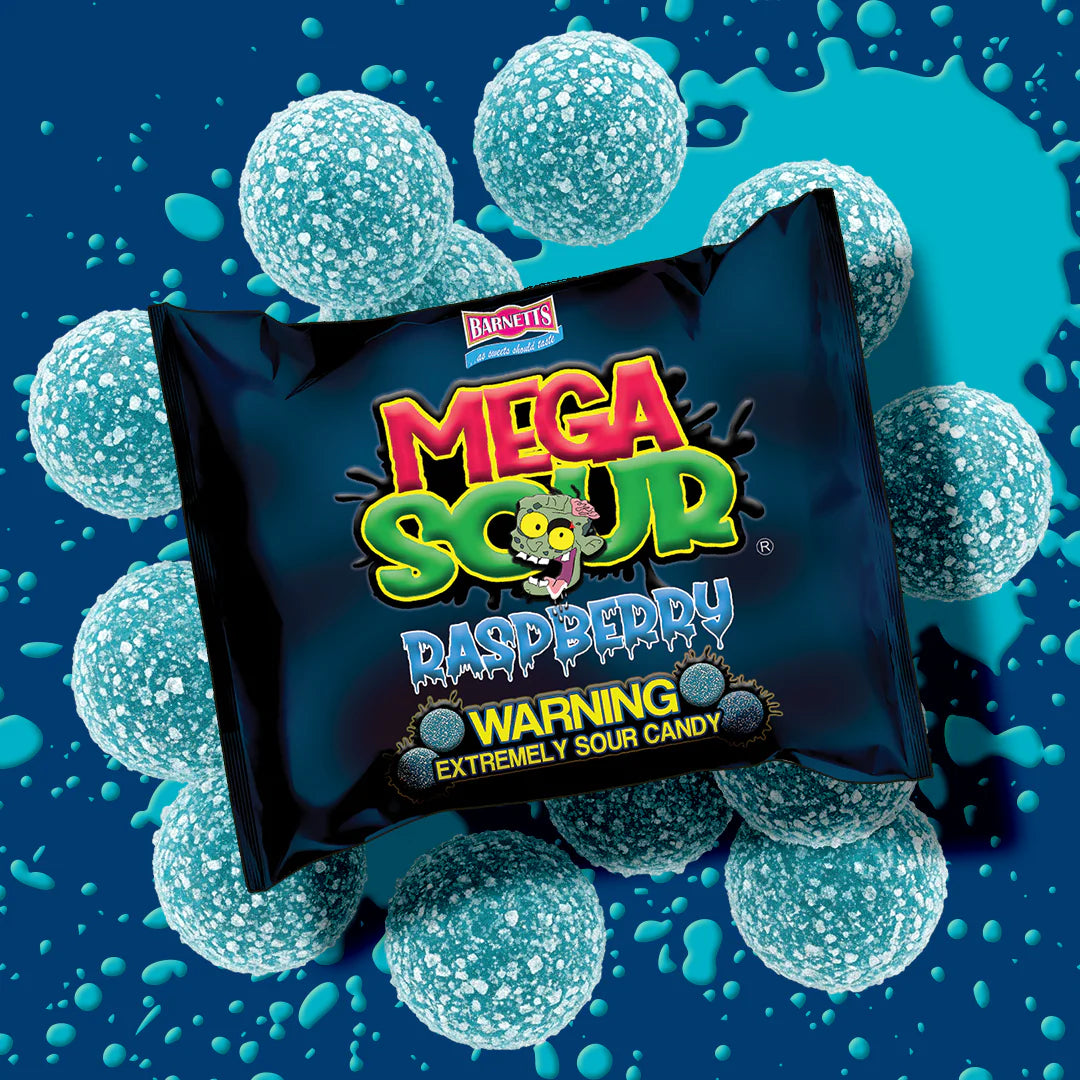 Mega Sour Candy Raspberry (UK)